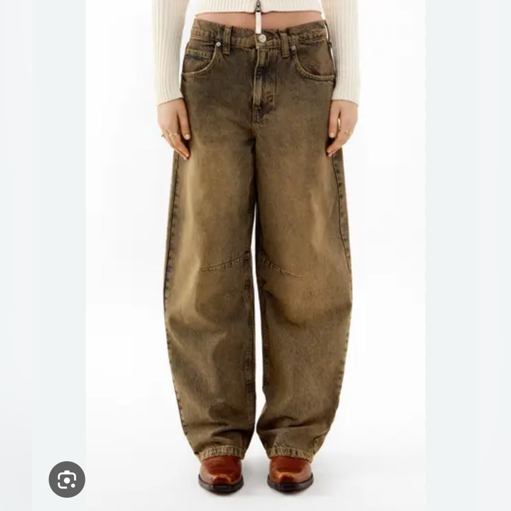 BDG Tan Wide-Leg Women Jeans